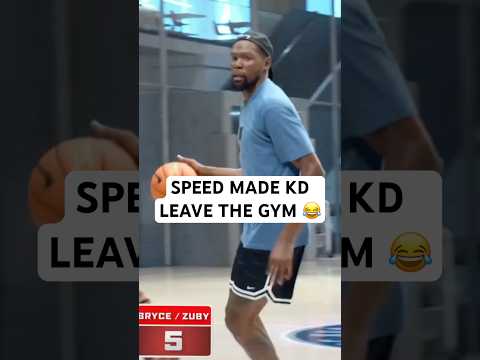 Speed got scared before making a layup and KD wasn’t having it 😂