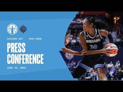 Post Game Press Conference | Sky vs Sun | June 22, 2026