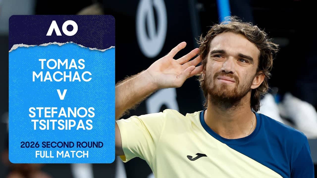 Tomas Machac v Stefanos Tsitsipas Full Match | Australian Open 2026 Second Round