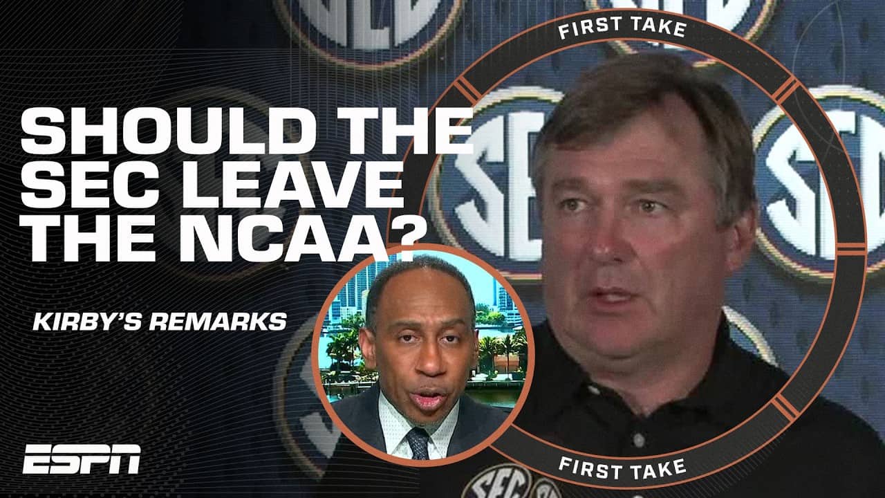 Stephen A. REACTS to Kirby Smart's comments on the SEC standing on its own 🗣️ | First Take