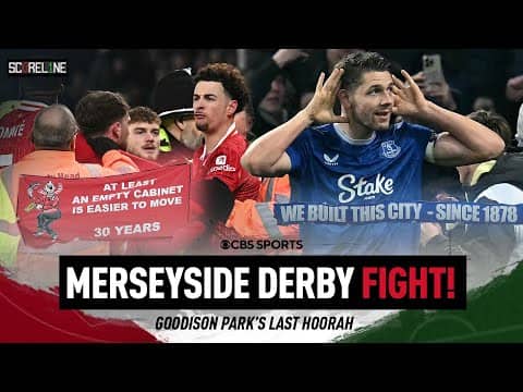 SPARKS FLY in final Merseyside Derby at Goodison Park 🔥 | Everton's late equalizer STUNS Liverpool 😱