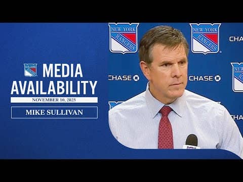NYR vs NSH: Mike Sullivan Postgame Media Availability | Nov. 10, 2025