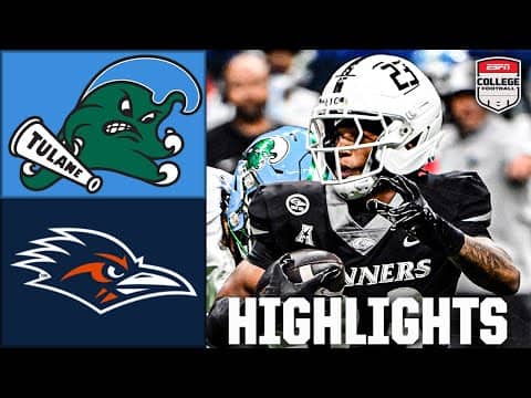 Tulane Green Wave vs. UTSA Roadrunners | Full Game Highlights | ESPN College Football
