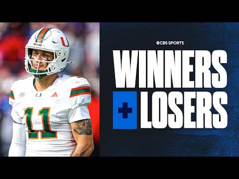 College Football Week 10 Winners & Losers: Miami loses in overtime, Oklahoma gets ranked win & MORE