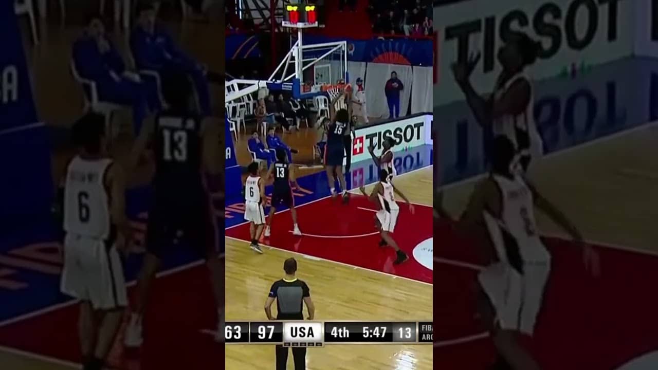 He really created his own highlight 🤯 #FIBAU17