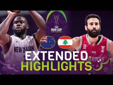 New Zealand 🇳🇿 vs Lebanon 🇱🇧 | Extended Highlights | FIBA Asia Cup 2025