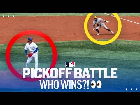 PICKOFF BATTLE in Toronto 👀 How many tries did he make?!
