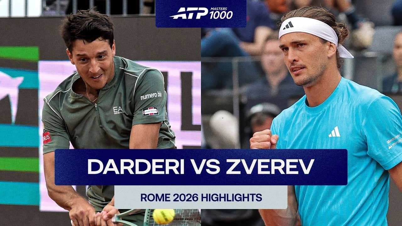 Luciano Darderi vs Alexander Zverev Highlights | Rome 2026 Round 4