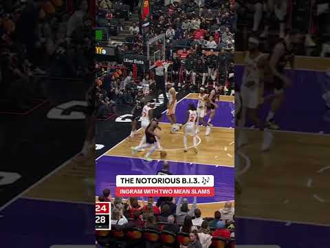 Ingram rocks the rim TWICE 🦖