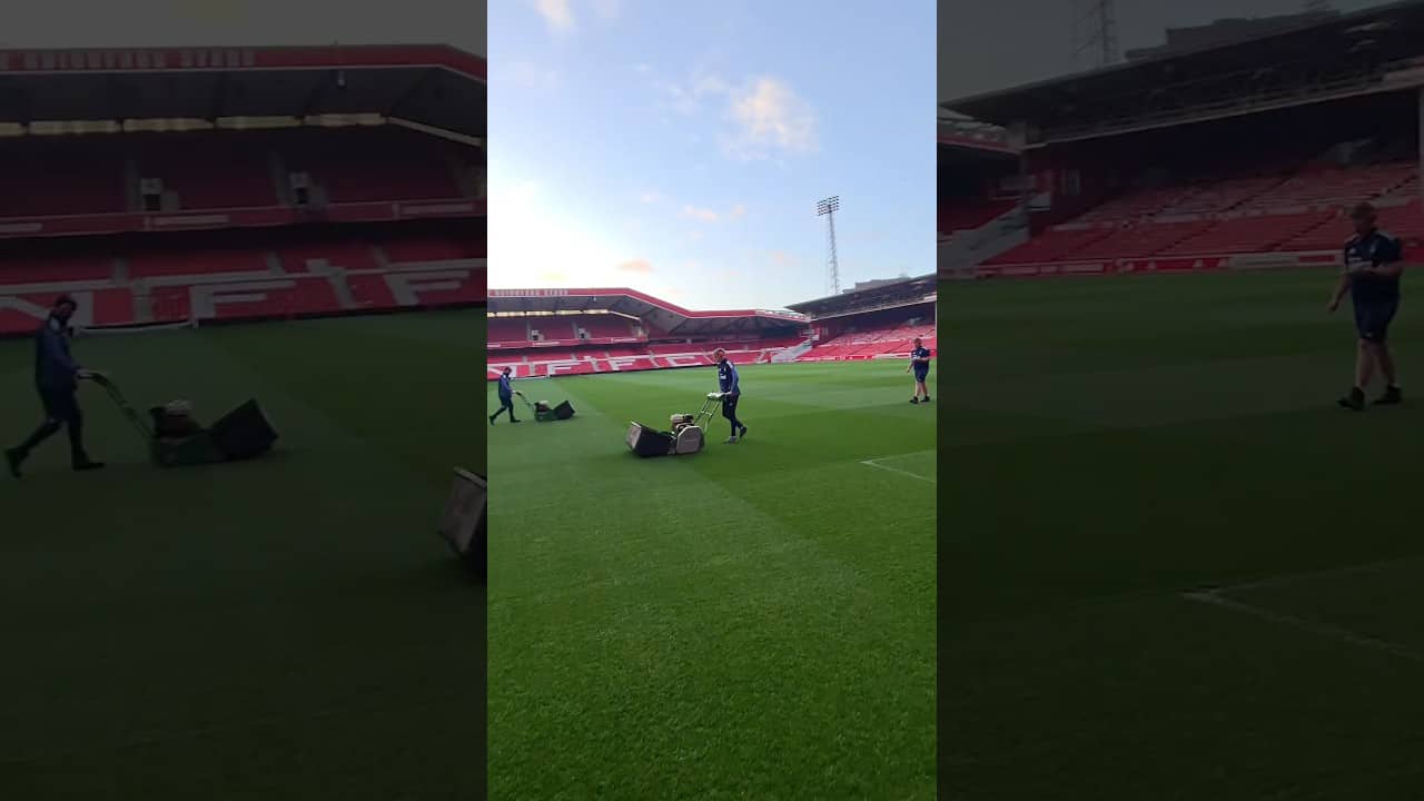 POV: Groundsperson getting set on matchday at the City Ground. ๐๏ธ