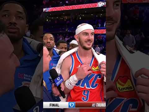 Turned up together in the second half 🔋 // Postgame check in with Alex Caruso and Nick Gallo 🎙️