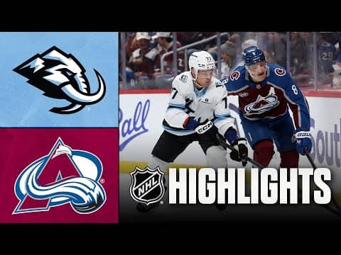 NHL Highlights | Mammoth vs. Avalanche | October 09, 2025