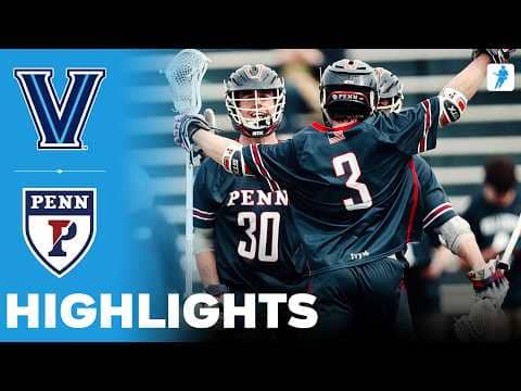 Villanova vs Penn | NCAA College Lacrosse | Highlights - March 08, 2026
