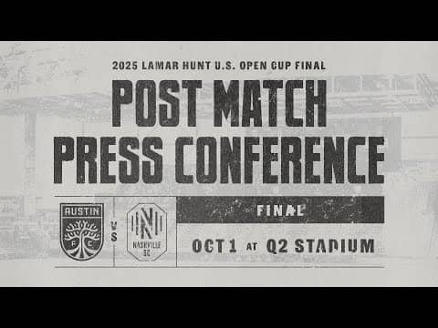 Austin FC Post-Match Press Conference: Oct. 1, 2025