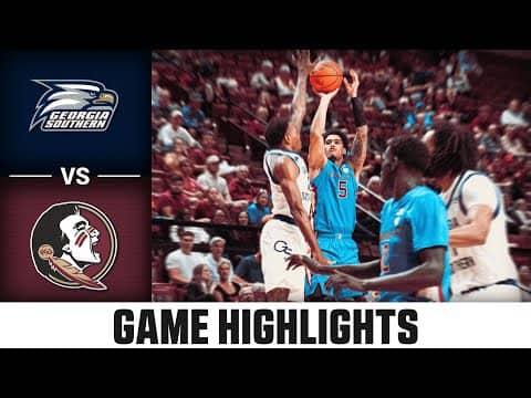 Georgia Southern vs Florida State Game Highlights | 2025-26 ACC Men's Basketball