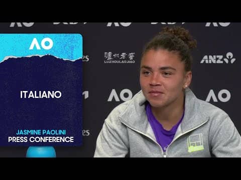 Jasmine Paolini Press Conference in Italiano | Australian Open 2026 Third Round