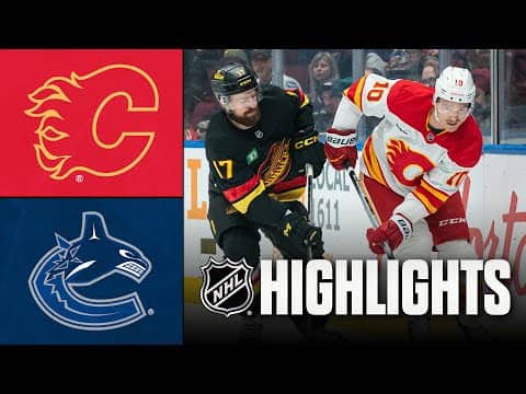 NHL Highlights | Flames vs. Canucks | November 23, 2025