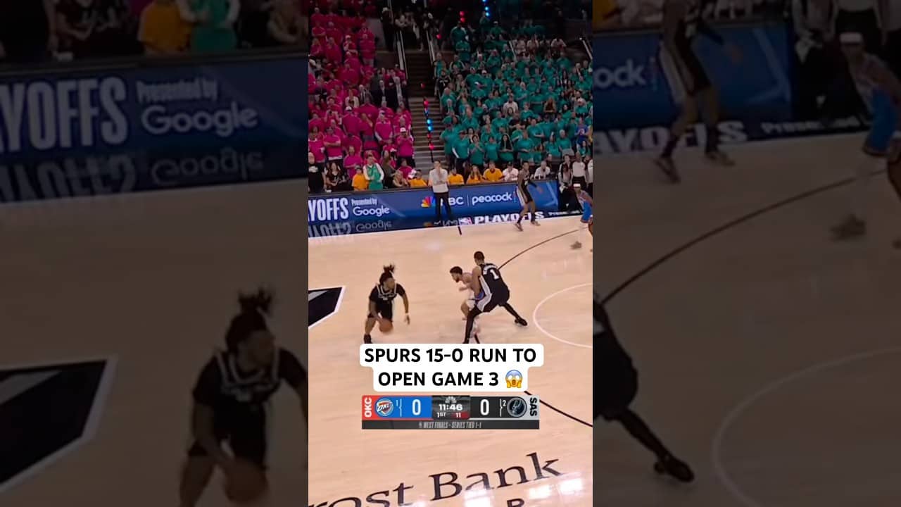 The Spurs open Game 3 on a 15-0 run 👀