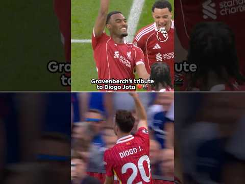 Gravenberch Dedicates Goal To Diogo Jota ❤️
