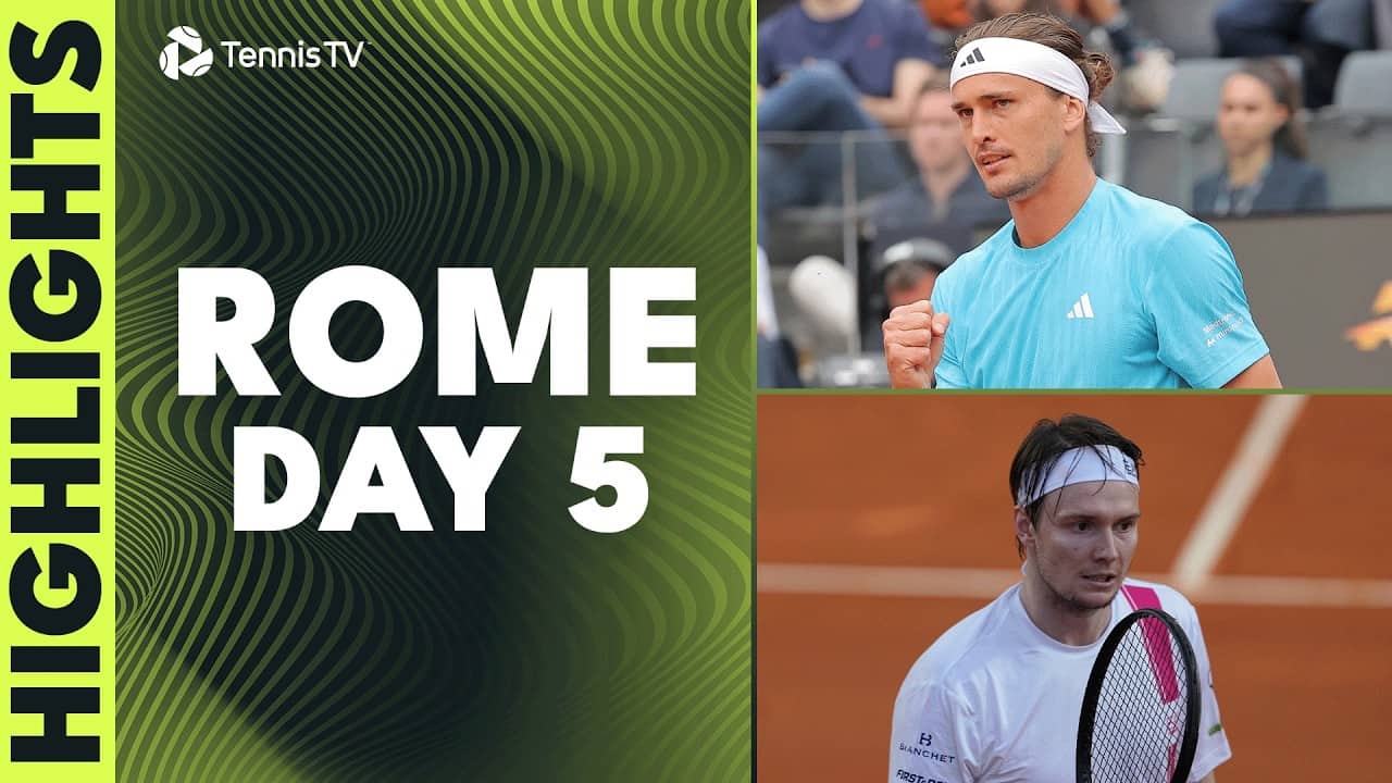 Zverev Vs Blockx Rematch; Musetti, Bublik & Jodar Feature I Rome 2026 Highlights Day 5