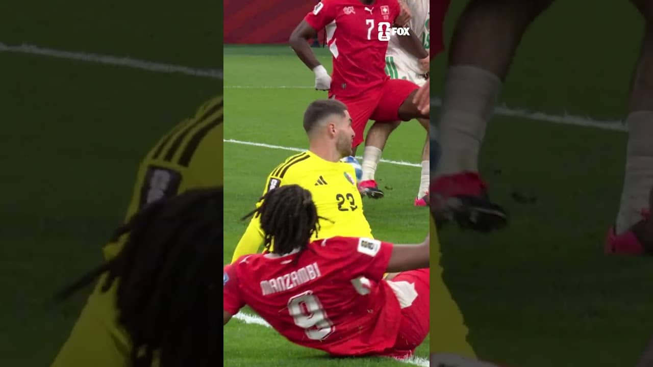 Johan Manzambi with an incredible display of speed for Switzerland and gets the assist
