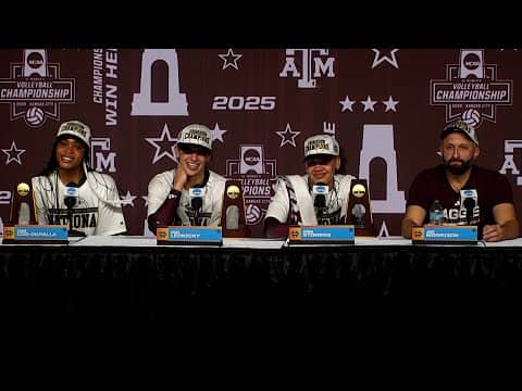 Texas A&M postgame press conference: 2025 NCAA women's volleyball championship