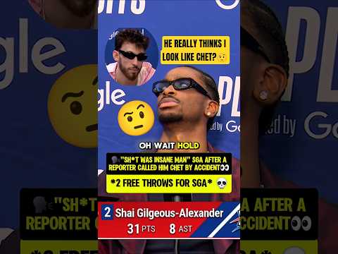 SGA FUMING he got called Chet😮