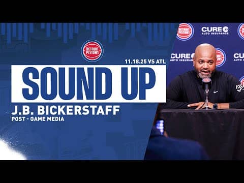 Post-Game Press Conference: J.B. Bickerstaff | Pistons vs. Hawks | 11.18.2025
