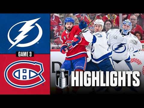 Lightning vs. Canadiens | NHL Playoff Highlights | Game 3 | April 24, 2026