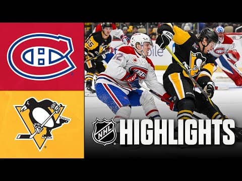 Canadiens vs. Penguins | NHL Highlights | December 21, 2025