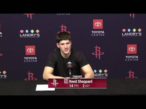 Press Conference by Reed Sheppard vs Timberwolves