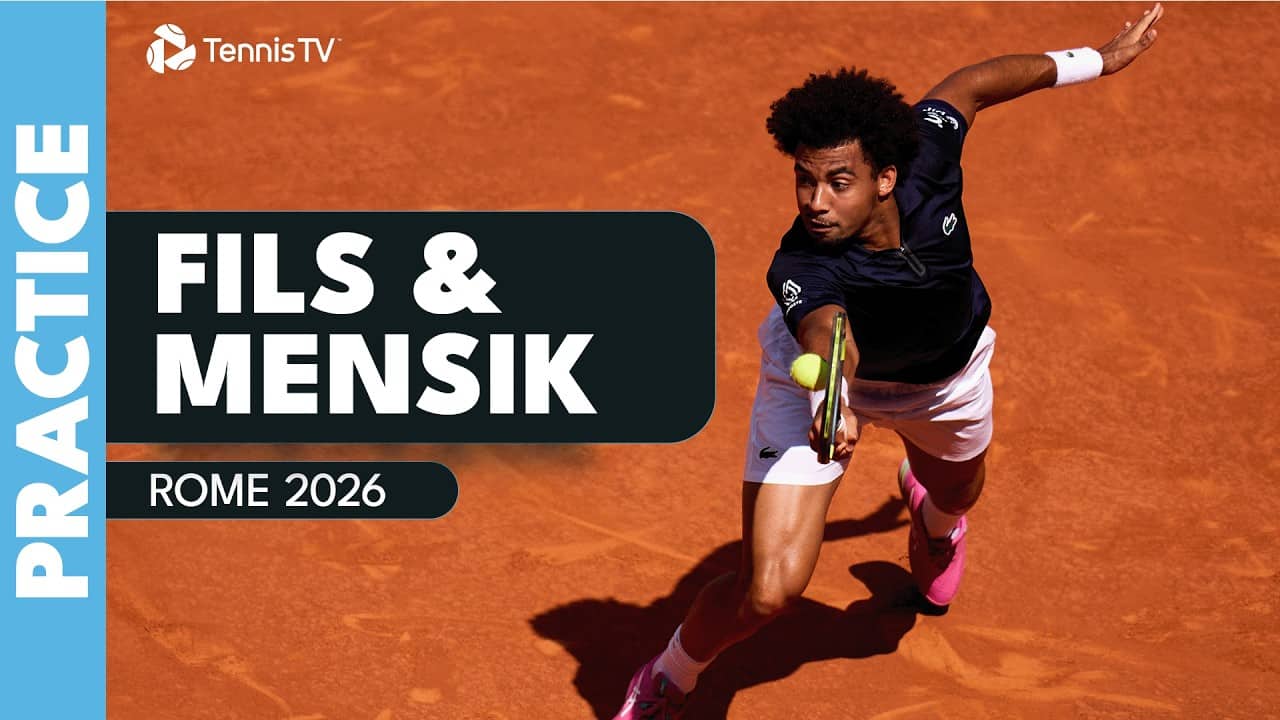 LIVE PRACTICE: Arthur Fils & Jakub Mensik In Rome