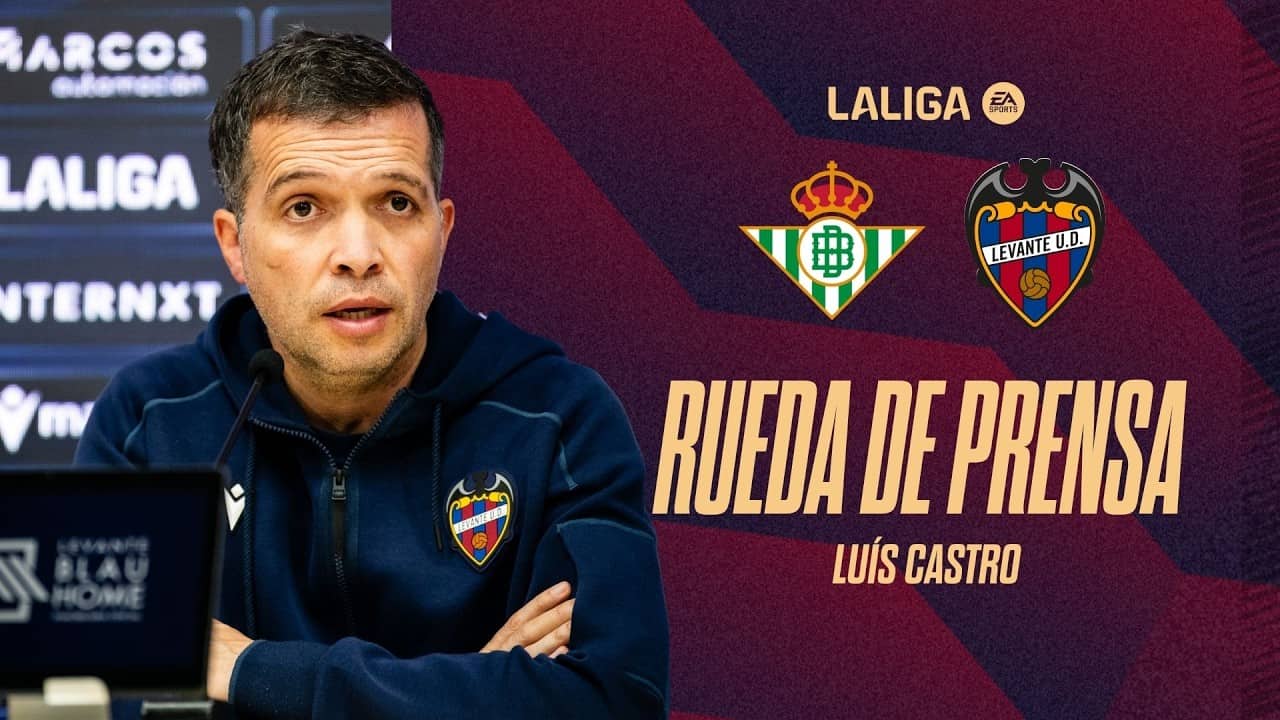 RUEDA DE PRENSA de LUÍS CASTRO previa al encuentro ante el REAL BETIS (J38)