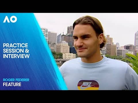 Roger Federer | Practice & Interview | Australian Open 2004