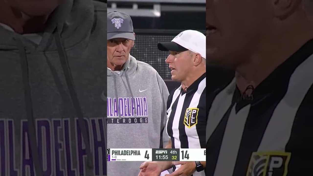 "So if I throw a flag you'll just stop the game?"
