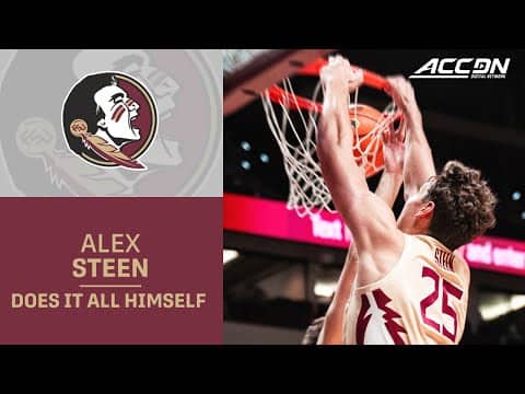 FSU's Alex Steen Rocks The RIM With The Steal & Slam
