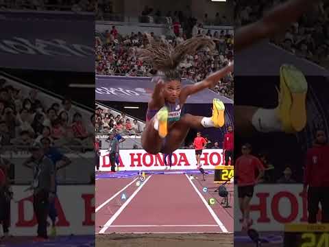 Tara Davis-Woodhall is a go-getter 🔥 #worldathleticschamps #longjump  #athlete #sports #usa