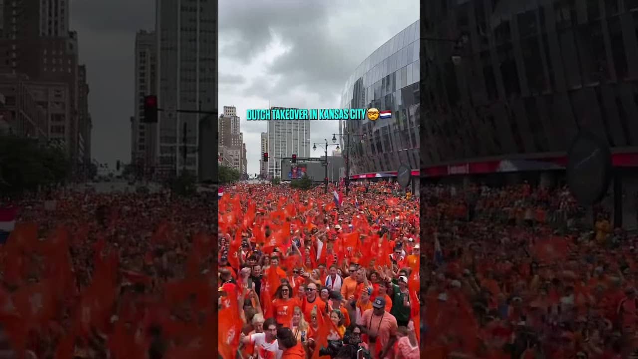 Absolute scenes with the Dutch 🔥 #worldcup #fifaworldcup #oranje #netherlands #kansascity