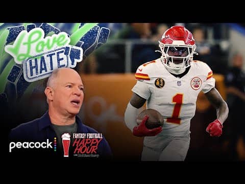Why Xavier Worthy, A.J. Brown land on Week 14 hate list | Fantasy Football Happy Hour | NFL on NBC