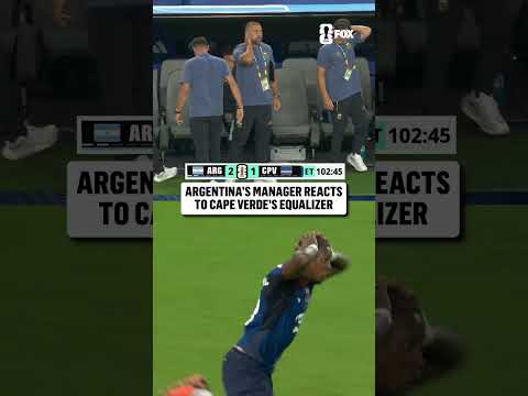 Lionel Scaloni was stunned after this Cape Verde equalizer 🤯