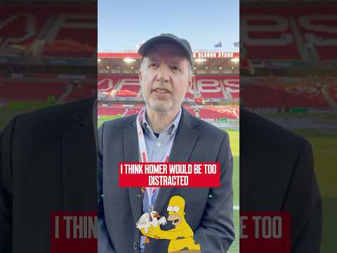Bringing The Simpsons to the world-famous City Ground! 🤩 #nottinghamforest #thesimpsons