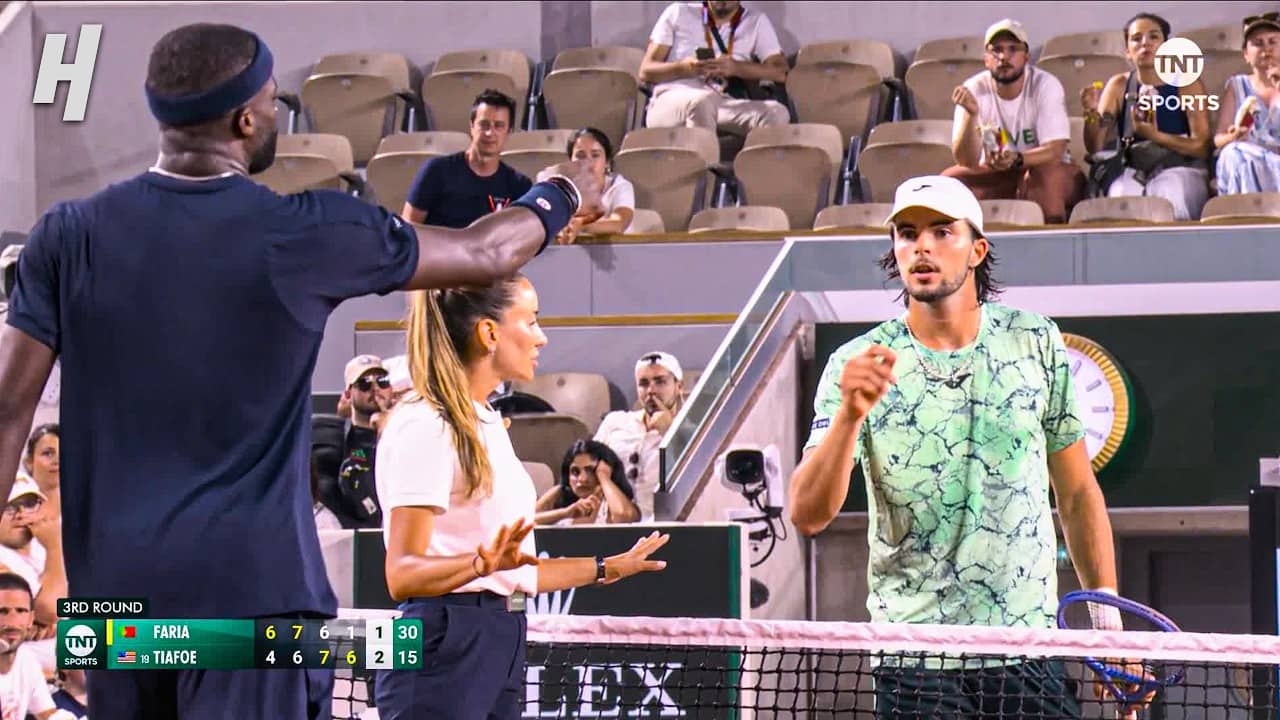 Frances Tiafoe & Jaime Faria GET HEATED During Match 😳🔥