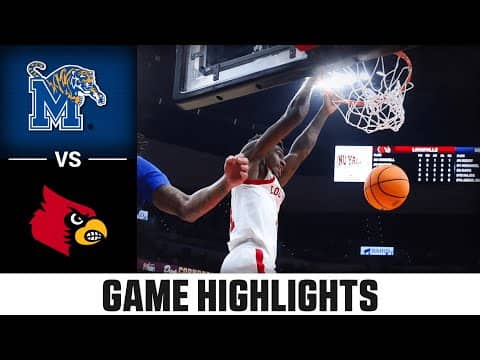 Memphis vs. Louisville Game Highlights | 2025-26 ACC Men's Basketball