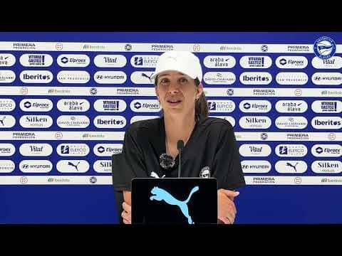 Andrea Esteban: "A traernos los tres puntos y llegar al parón en buen momento" | Deportivo Alavés