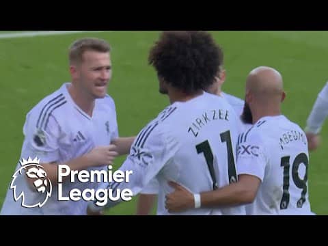 Joshua Zirkzee smashes Manchester United level with Crystal Palace | Premier League | NBC Sports