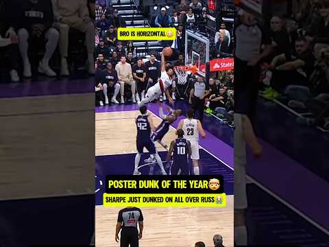 Sharpe did a FLYING DUNK on Russ😭