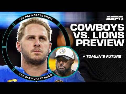 A CRUCIAL CLASH 💥 Keys to Cowboys vs. Lions 🔑 + Mike Tomlin gets BOOED by fans 👀 | Best of McAfee