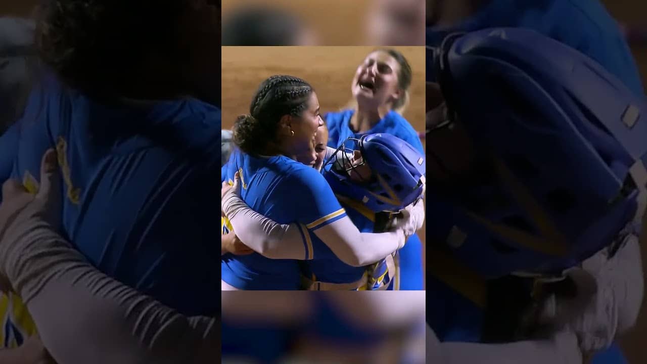 Every team's WCWS clinching moment from 2026 softball super regionals 🎟️ #shorts