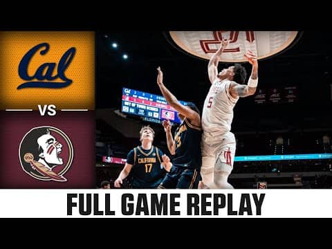 Cal vs. Florida State Full Game Replay | 2025-26 ACC Men's Basketball