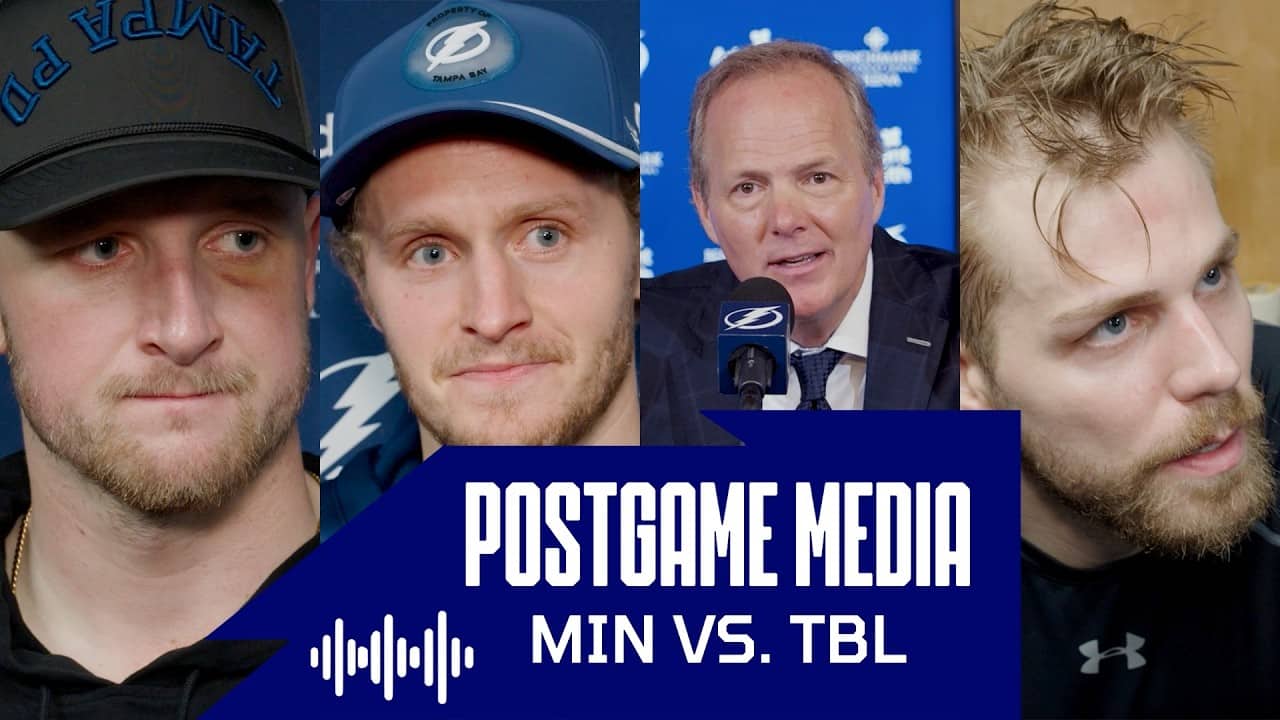 Postgame Media vs MIN | Cooper, Cernak, Raddysh, Guentzel